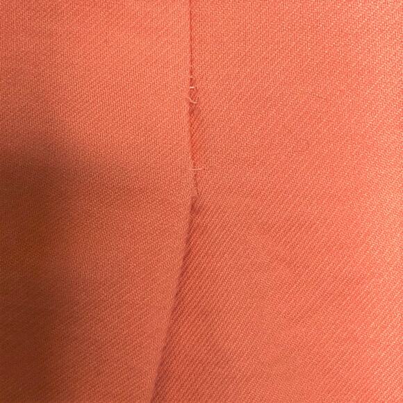 J Crew Womens The Pencil Skirt Size 4 Coral Back Zip Kick Pleat Pockets - Picture 7 of 7